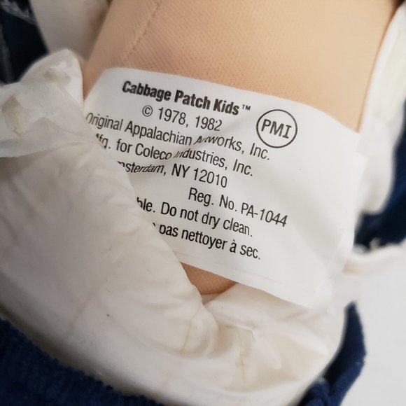 Vintage Cabbage Patch Kids 1978 1982 Original Doll Baby boy Blue Outfit Shoes 80 - Picture 13 of 16